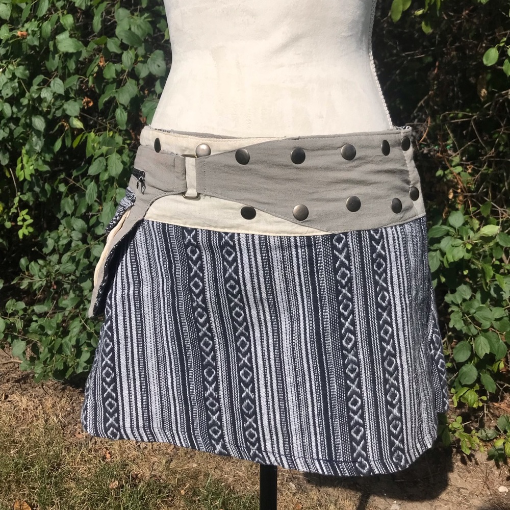 Adjustable wrap skirt